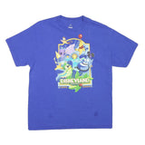 DISNEY Mens Blue Graphic T-Shirt L Short Sleeve Crew Neck Disneyland Resort