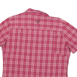 JACK WOLFSKIN Womens Pink Plaid Shirt L Lightweight Breathable Outdoor Style