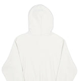 CHAMPION REVERSE WEAVE Mens White Hoodie M Cotton Blend Pullover Hooded