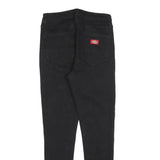 DICKIES Womens Slim Black Jeans Cotton Blend Button W26 L26 Stylish