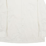 KANADAHAR CLUB Mens White Shirt L Cotton Blend Long Sleeve Button Closure