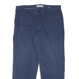 SERGIO TACCHINI Mens Cotton Blend Blue Relaxed Straight Trousers W38 L30 Casual