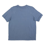 ADIDAS Mens Blue Crew Neck Short Sleeve Graphic T-Shirt L Casual Cotton