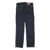 JECKERSON Mens Cotton Blend Navy Slim Straight Trousers W32 L32 Stylish Casual