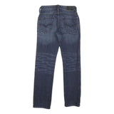 GUESS Mens Blue Regular Fit Straight Denim Jeans W30 L31 Classic Zip Pocket