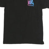 VANS Mens Black Blue Off The Wall Graphic T-Shirt M Crew Neck Short Sleeve