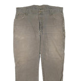 DICKIES Mens Regular Fit Workwear Jeans Grey Denim W40 L28 Zip Closure Durable