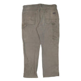 DICKIES Mens Regular Fit Workwear Jeans Grey Denim W40 L28 Zip Closure Durable