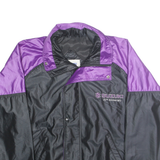 ASTRO SPORTSWEAR Mens Black & Purple Suzuki Zip Jacket S Nylon Sportswear