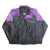 ASTRO SPORTSWEAR Mens Black & Purple Suzuki Zip Jacket S Nylon Sportswear