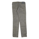 LEVI'S 511 Slim Mens Jeans Grey Slim Skinny Denim Medium W32 L34 Stretch Zip