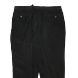LAUREN RALPH LAUREN Mens Black Relaxed Straight Trousers W38 L28 Cotton Blend