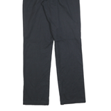 DICKIES Mens Cotton Black Regular Straight Trousers W32 L34 Workwear Casual