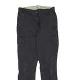 CARHARTT Womens Cotton Blend Black Regular Fit Straight Leg Trousers W28 L28