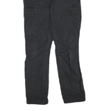 CARHARTT Womens Cotton Blend Black Regular Fit Straight Leg Trousers W28 L28