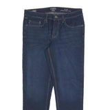 CHAPS Mens Slim Jeans Blue Denim Straight Fit W34 L30 Zip Cotton Blend
