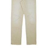 G-STAR Mens Regular Fit Beige Cotton Blend Trousers W31 L32 Casual Zip Closure