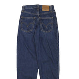 LEVI'S Womens Blue Loose Straight Denim Medium W24 L26 Casual Zip Jeans