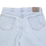 WRANGLER Mens Denim Blue Casual Shorts L W34 Classic Cotton Blend Zip Fly