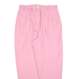 JACLYN SMITH Womens Polyester Blend Pink Relaxed Tapered Trousers W30 L30