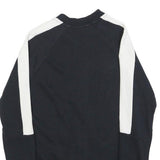 PUMA Womens Black & White Zip Jacket UK 10 Cotton Blend Plain Casual Activewear