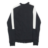 PUMA Womens Black & White Zip Jacket UK 10 Cotton Blend Plain Casual Activewear