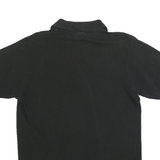 LACOSTE Mens Black Short Sleeve Plain S Cotton Blend Polo Shirt Classic Logo