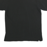 LACOSTE Mens Black Short Sleeve Plain S Cotton Blend Polo Shirt Classic Logo