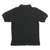 LACOSTE Mens Black Short Sleeve Plain S Cotton Blend Polo Shirt Classic Logo