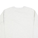 CHAMPION Womens White Crew Neck M Cotton Blend Sweatshirt Pullover Casual