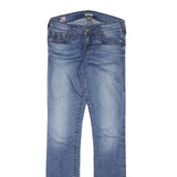 TRUE RELIGION Womens Slim Blue Denim Slim Jeans W27 L32 Stylish Comfort
