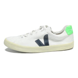 VEJA Esplar Womens Low Top Trainers Canvas White Navy Green UK 7 Sustainable