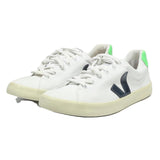 VEJA Esplar Womens Low Top Trainers Canvas White Navy Green UK 7 Sustainable