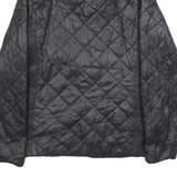 LAUREN RALPH LAUREN Womens Black Quilted Jacket XS Polyester Blend Zip Casual