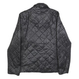 LAUREN RALPH LAUREN Womens Black Quilted Jacket XS Polyester Blend Zip Casual