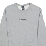 CHAMPION Womens Grey Sweatshirt Crew Neck M Cotton Blend Logo Pullover
