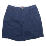 TOMMY HILFIGER Mens Shorts Blue Casual L W36 Classic Cotton Comfortable