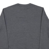 CHAMPION Mens Grey Cotton Blend Crew Neck S Logo Sweatshirt Casual Pullover