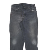 DICKIES Mens Relaxed Black Denim Jeans W30 L32 Workwear Zip Closure