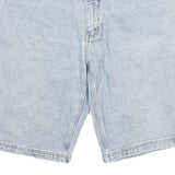 GIORGIO Mens Denim Blue Casual Shorts XL W34 Cotton Blend Relaxed Fit