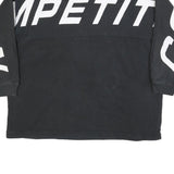 NAUTICA Womens Black Cotton Blend Crew Neck M Sweatshirt Competition Logo