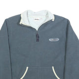 ELLESSE Womens Blue Plain Pullover Polyester Jumper Crew Neck UK 10 Casual