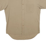 PROTOCOL Mens Beige Short Sleeve Shirt L Casual Button Front Summer Style