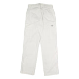 White Mens Regular Fit Denim Jeans W30 L29 Painted Look Workwear Casual