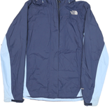 THE NORTH FACE Womens Blue & Light Blue Outdoor Jacket M Polyester Blend Woven