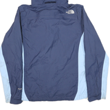 THE NORTH FACE Womens Blue & Light Blue Outdoor Jacket M Polyester Blend Woven