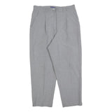 BIAGGINI Womens Polyester Blend Grey Regular Fit Straight Trousers W30 L25 Smart