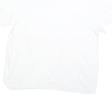 NAUTICA Mens White Classic T-Shirt XL Short Sleeve Crew Neck Cotton Blend