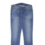 TRUE RELIGION Womens Slim Blue Denim Light Wash Jeans W30 L30 Slim Fit Zip
