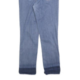 LEVI'S 712 Womens Jeans Blue Slim Skinny Denim Stone Wash W32 L28 Raw Hem